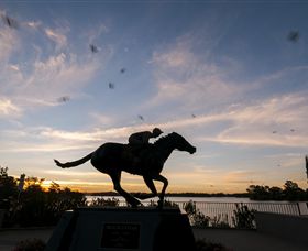 Black Caviar Statue - Lismore Accommodation 0