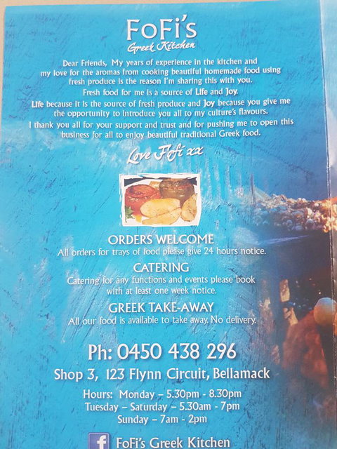 Fofi's Greek Kitchen - Lismore Accommodation 1