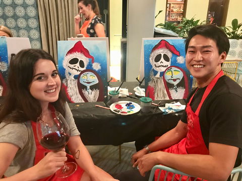 Paint And Sip Class: Christmas In July - Lismore Accommodation 0