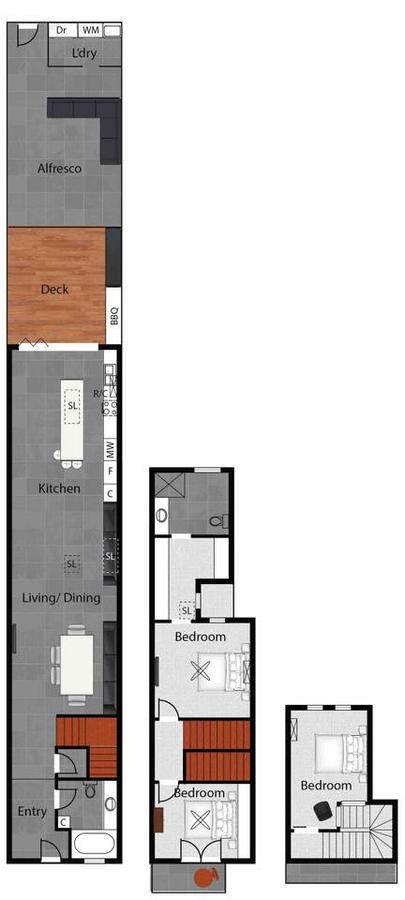 3 Storey Home Close Walk To Fox Studios SCG & City - Lismore Accommodation 22