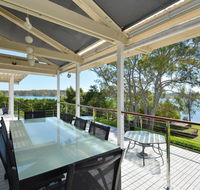 Morisset Bay Waterfront Views Lake House looking over Trinity Marina - Lismore Accommodation