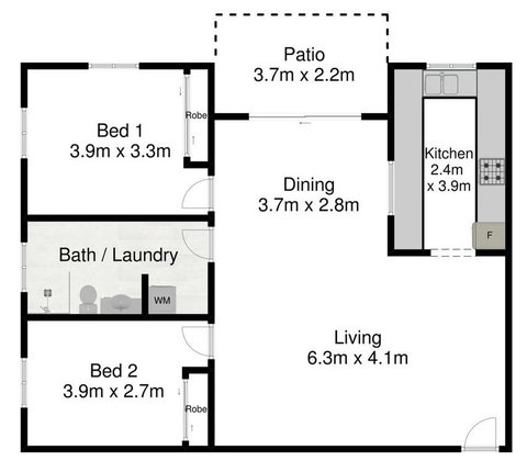 Spacious 2 Bedroom Beach Side Apartment - Close To Shopping Centre With Coles, Health Food Shop, Sushi, Pizza, Cafes, Hairdresse - Lismore Accommodation 2