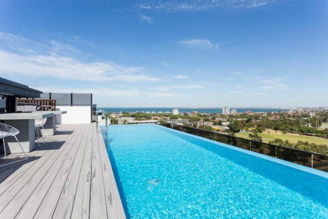 Rooftop Infinity Pool - St Kilda Luxury - Lismore Accommodation 0